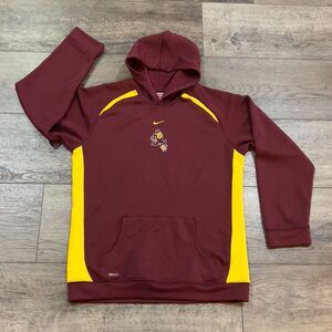 Vintage Y2K Nike Team Center Swoosh ASU Sun Devils Hoodie Kids Large 16-18